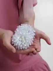 Белый бантики для волос на резинке