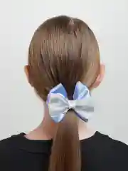 Серебряный бантики для девочек, 2 штуки