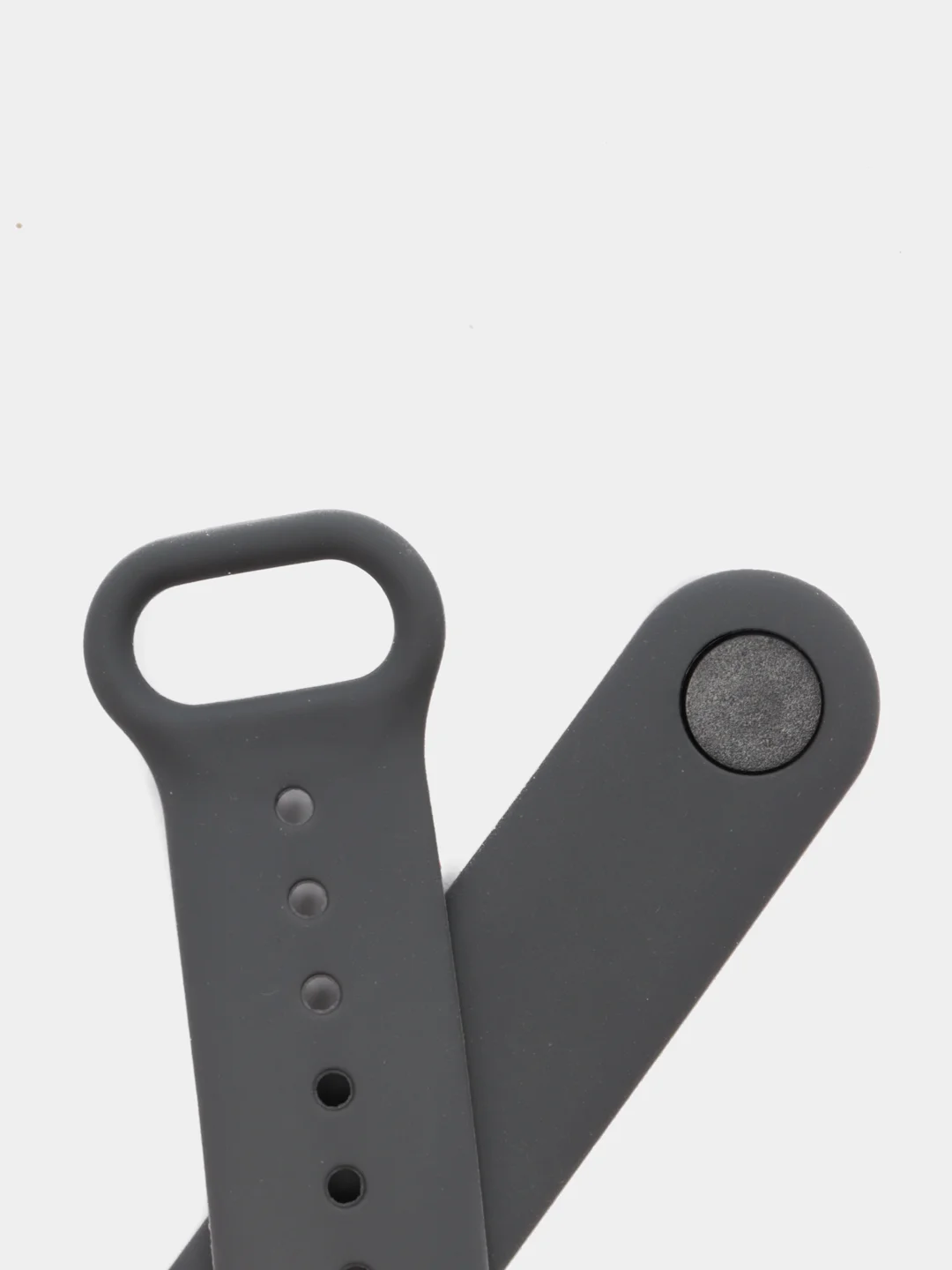 Тёмно-серый ремешки для Xiaomi Mi Band 5 и Mi Band 6, силиконовые