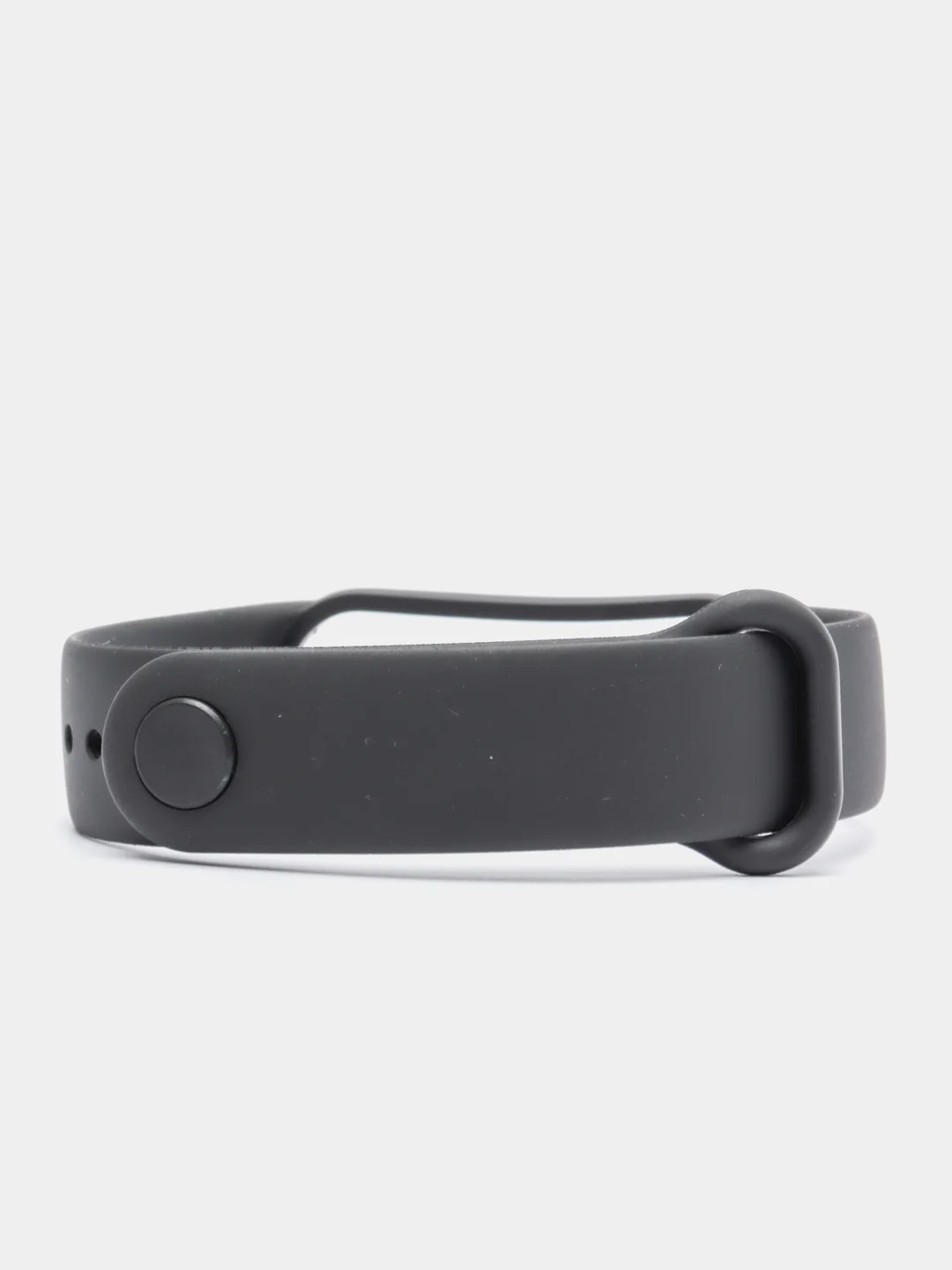 Черный ремешки для Xiaomi Mi Band 5 и Mi Band 6, силиконовые