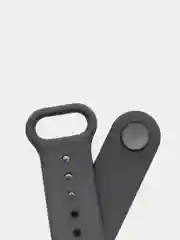 Черный ремешки для Xiaomi Mi Band 5 и Mi Band 6, силиконовые