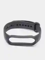 Черный ремешки для Xiaomi Mi Band 5 и Mi Band 6, силиконовые