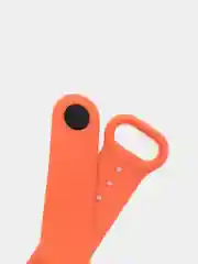 Оранжевый ремешки для Xiaomi Mi Band 5 и Mi Band 6, силиконовые