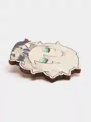 Значок деревянный по игре "Genshin Impact", Альбедо