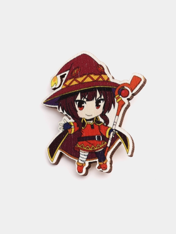 Значок деревянный по аниме "Этот прекрасный мир / KonoSuba"