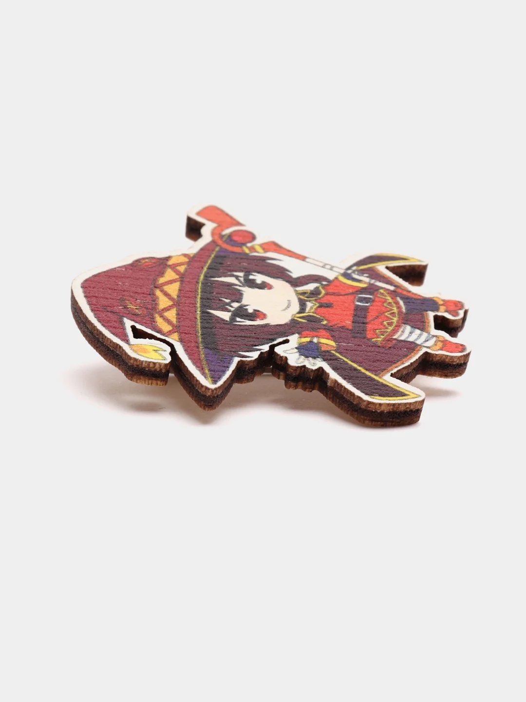 Значок деревянный по аниме "Этот прекрасный мир / KonoSuba"