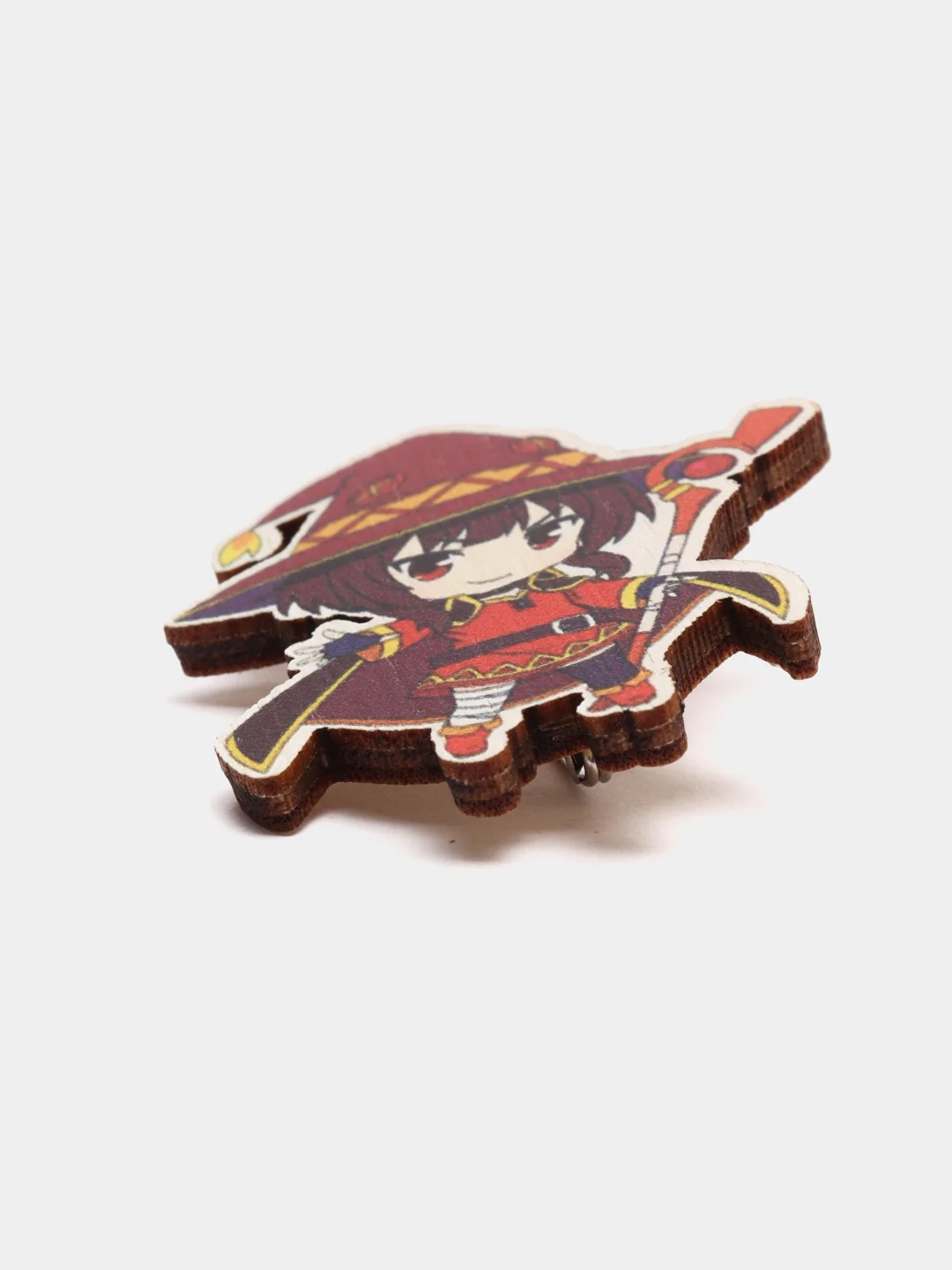 Значок деревянный по аниме "Этот прекрасный мир / KonoSuba"