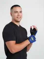 Синий велосипедные перчатки