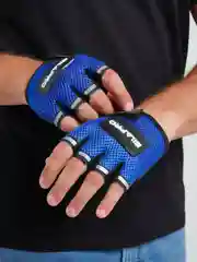 Синий велосипедные перчатки