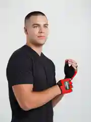 Красный велосипедные перчатки