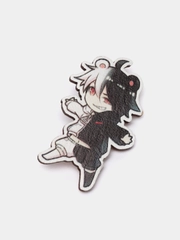 Значок деревянный по аниме "Danganronpa", Монокума
