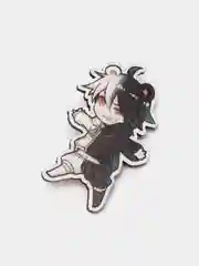 Значок деревянный по аниме "Danganronpa", Монокума