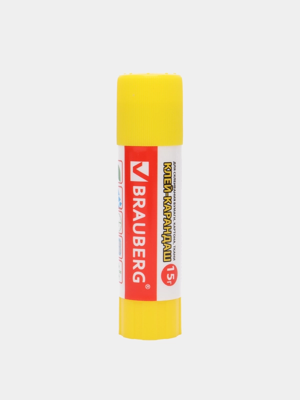 Клей-карандаш BRAUBERG "Смайлики", 15 г, 224338