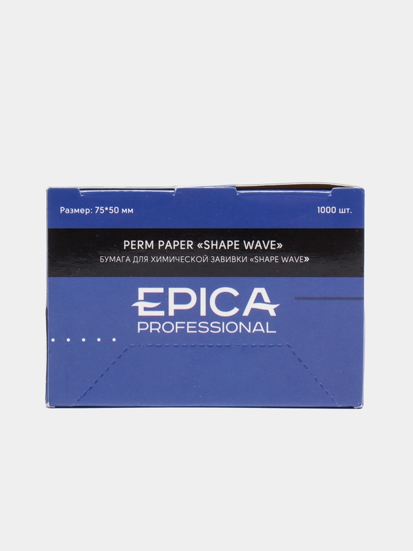 Бумага для химической завивки Shape wave Epica Professional, 1000 листов, 75*50 мм