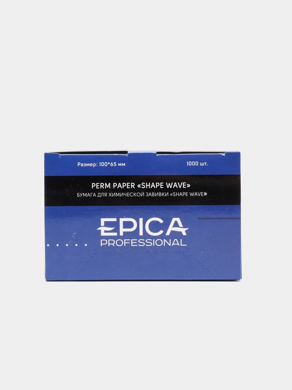Бумага для химической завивки Shape wave Epica Professional, 1000 листов, 100*65 мм