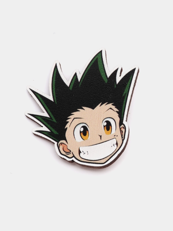 Значок деревянный по аниме "Hunter x Hunter", Гон Фрикс