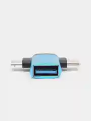 Комплект адаптеров-переходников 2-в-1 OTG Two in one OTG line Type-C+V8/3.0 USB