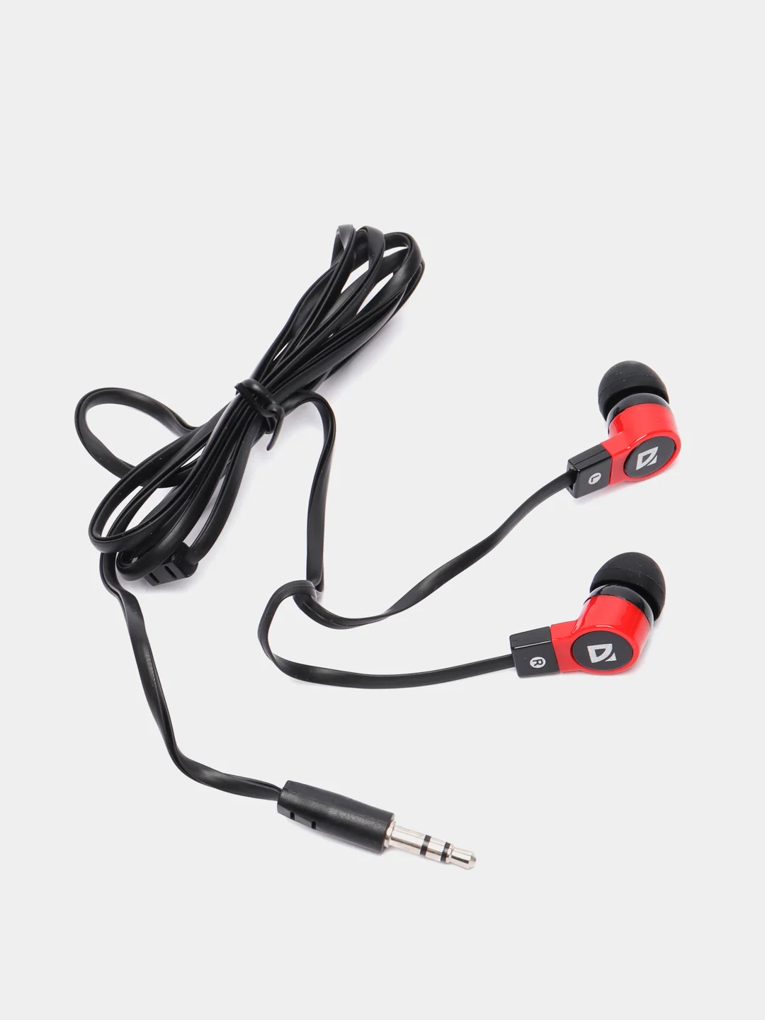 Наушники вставки Defender Basic 619 черный + красный