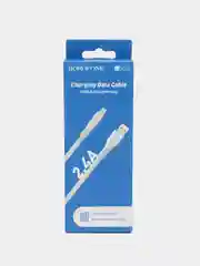 Белый кабель зарядный, Borofone BX23 Lightning, (до 2.4A, 1м, для iPhone)