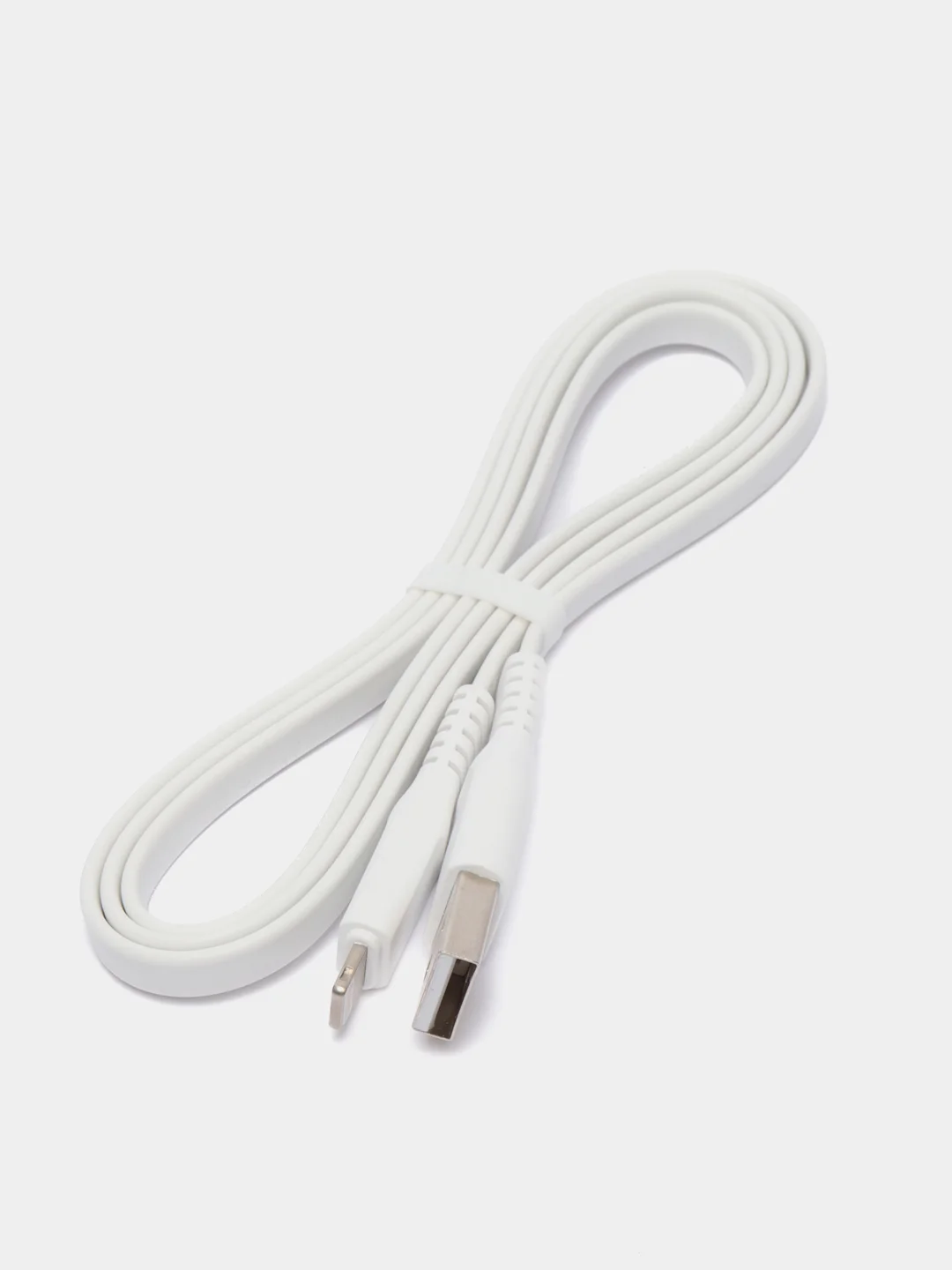 Белый кабель зарядный, Borofone BX23 Lightning, (до 2.4A, 1м, для iPhone)
