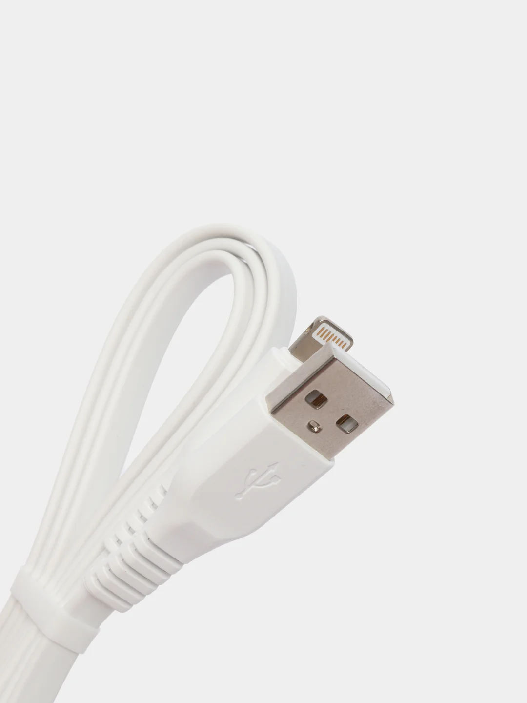 Белый кабель зарядный, Borofone BX23 Lightning, (до 2.4A, 1м, для iPhone)