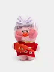 Розовый мягкая игрушка утка в одежде