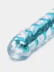 Голубой вибратор-фаллоимитатор с регулировкой частоты