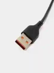 Белый дата-кабель Denmen D01T Type-C, 2.4A, 1 м, с быстрой зарядкой черный