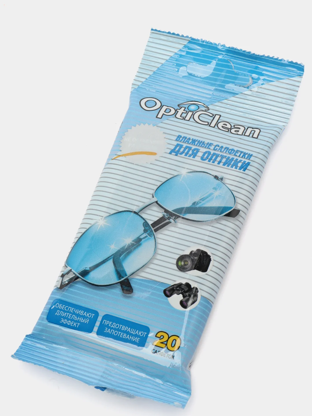Влажные салфетки OptiClean для оптики, 20 штук