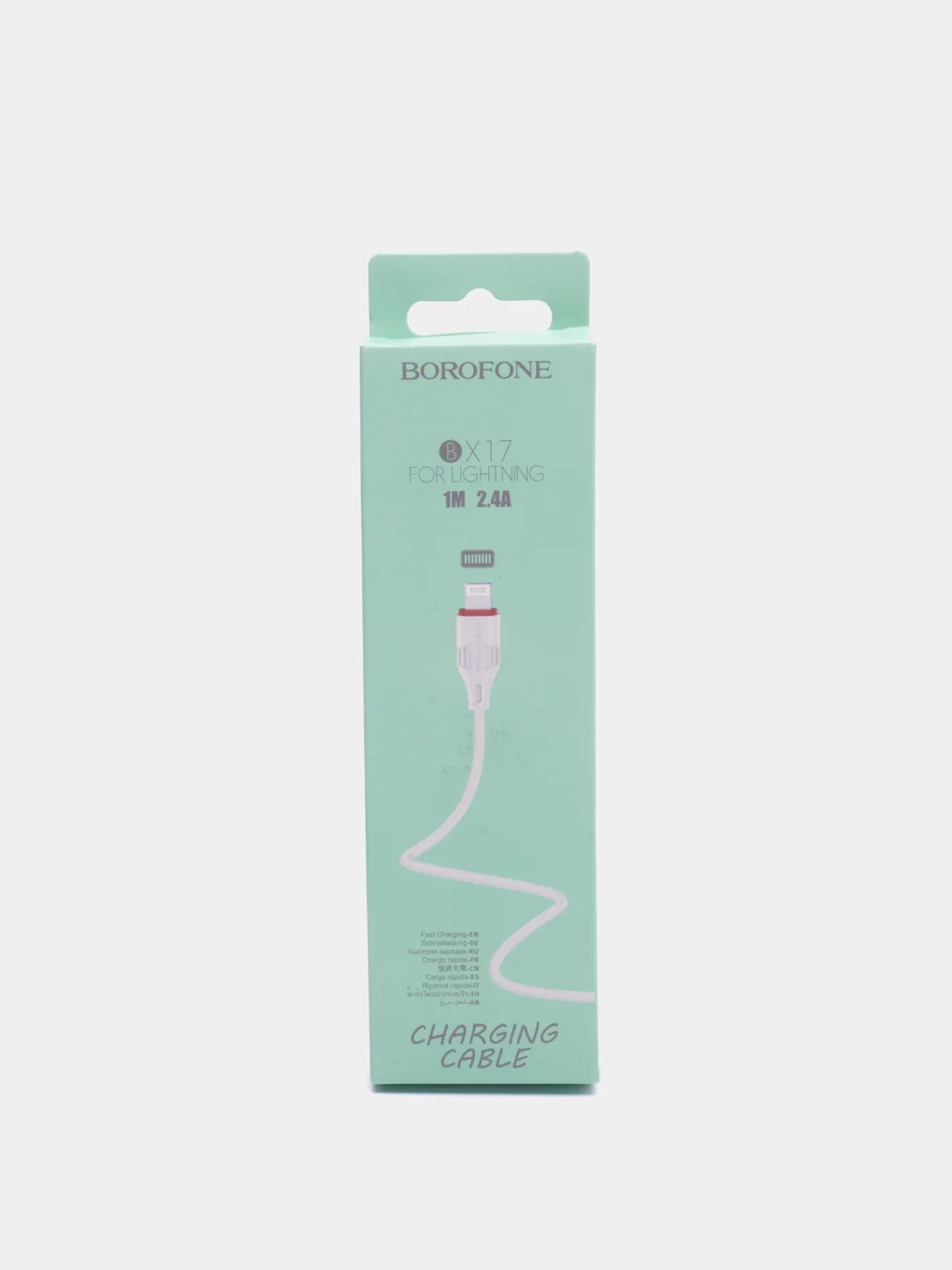 Белый кабель Borofone BX17, быстрая зарядка 2.4 A, 1 м, Lightning, Type-C, Micro-USB