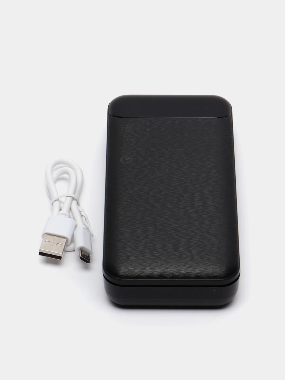Черный внешний аккумулятор, Power bank 20000 mah, Type-C быстрая зарядка 22.5W