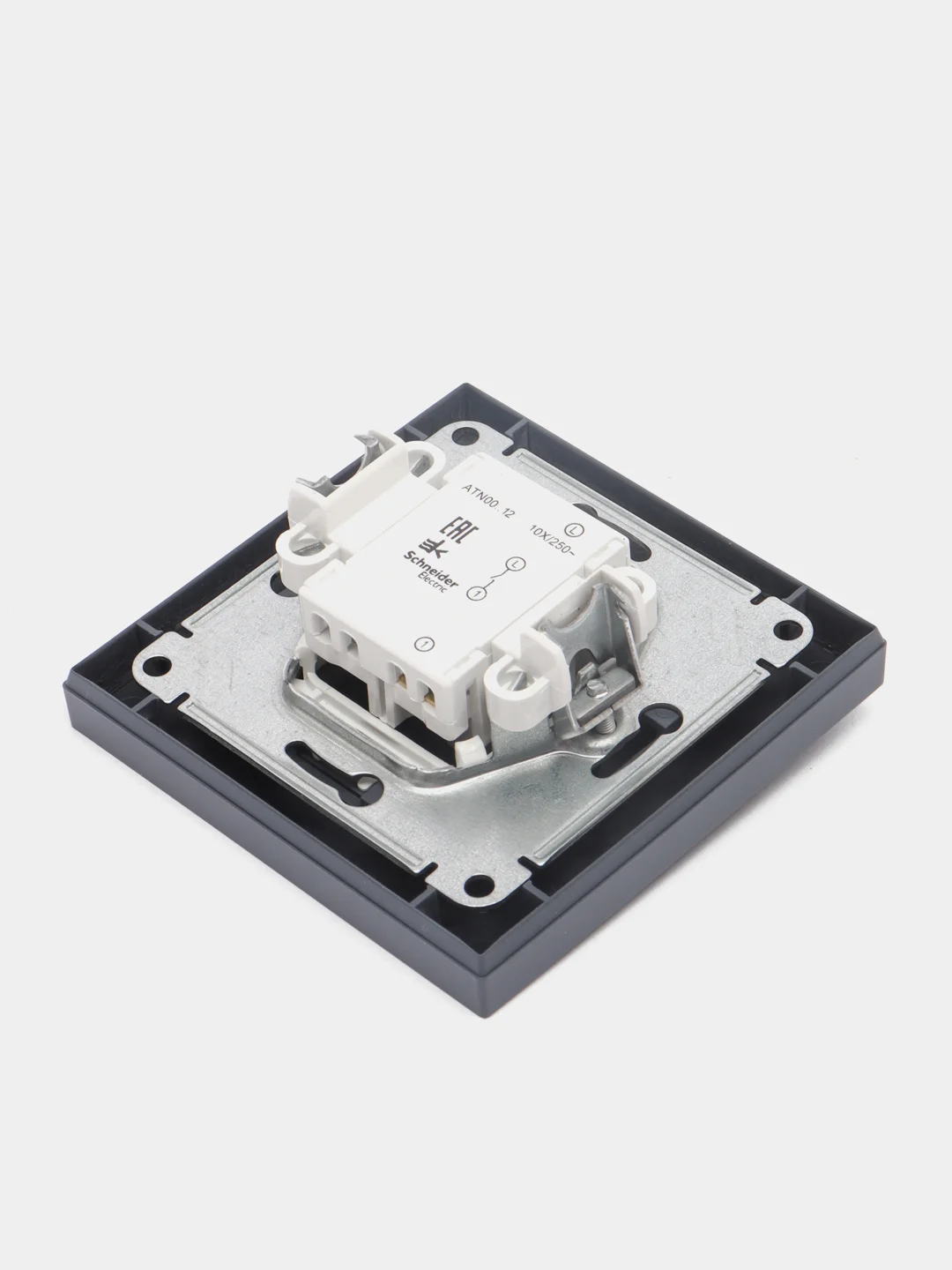 Выключатель одноклавишный Schneider Electric AtlasDesign, 10А, в сборе, грифель, ATN000712