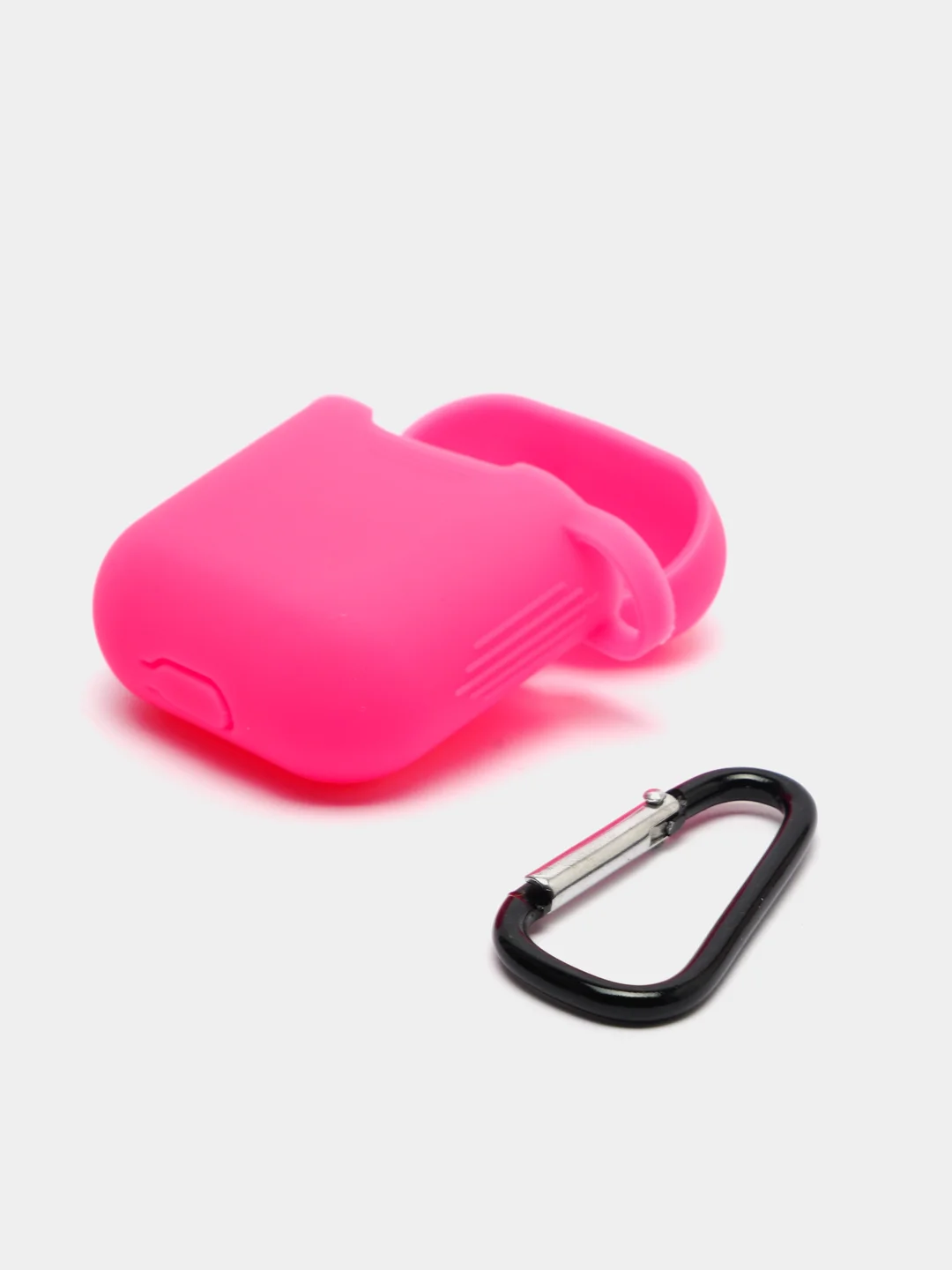 Розовый силиконовый чехол для наушников AirPods