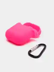 Розовый силиконовый чехол для наушников AirPods