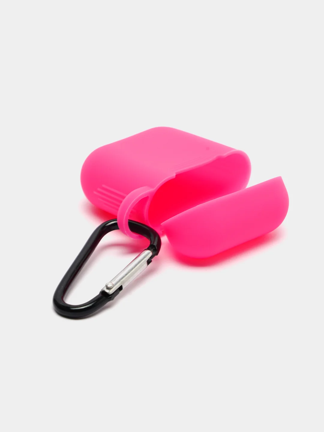 Розовый силиконовый чехол для наушников AirPods