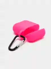 Розовый силиконовый чехол для наушников AirPods