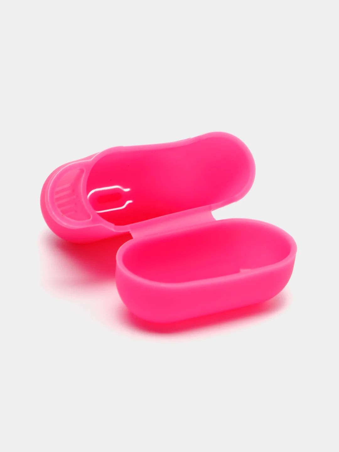 Розовый силиконовый чехол для наушников AirPods