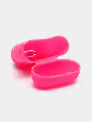 Розовый силиконовый чехол для наушников AirPods
