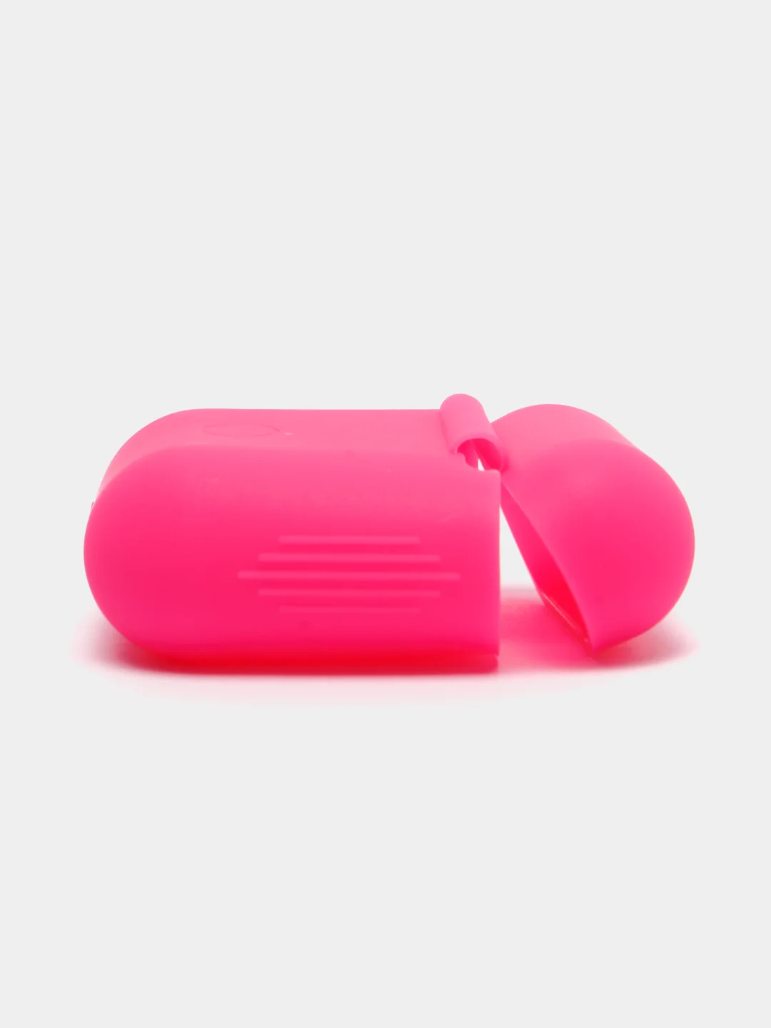 Розовый силиконовый чехол для наушников AirPods
