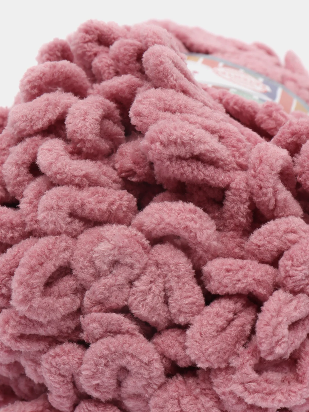 Коралловый puffy Fine Alize пряжа маленькими петельками