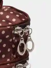 Коричневый дорожная сумка-косметичка с двумя отсеками, органайзер