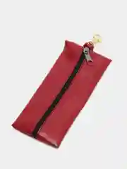 Красный ключница из экокожи длинная