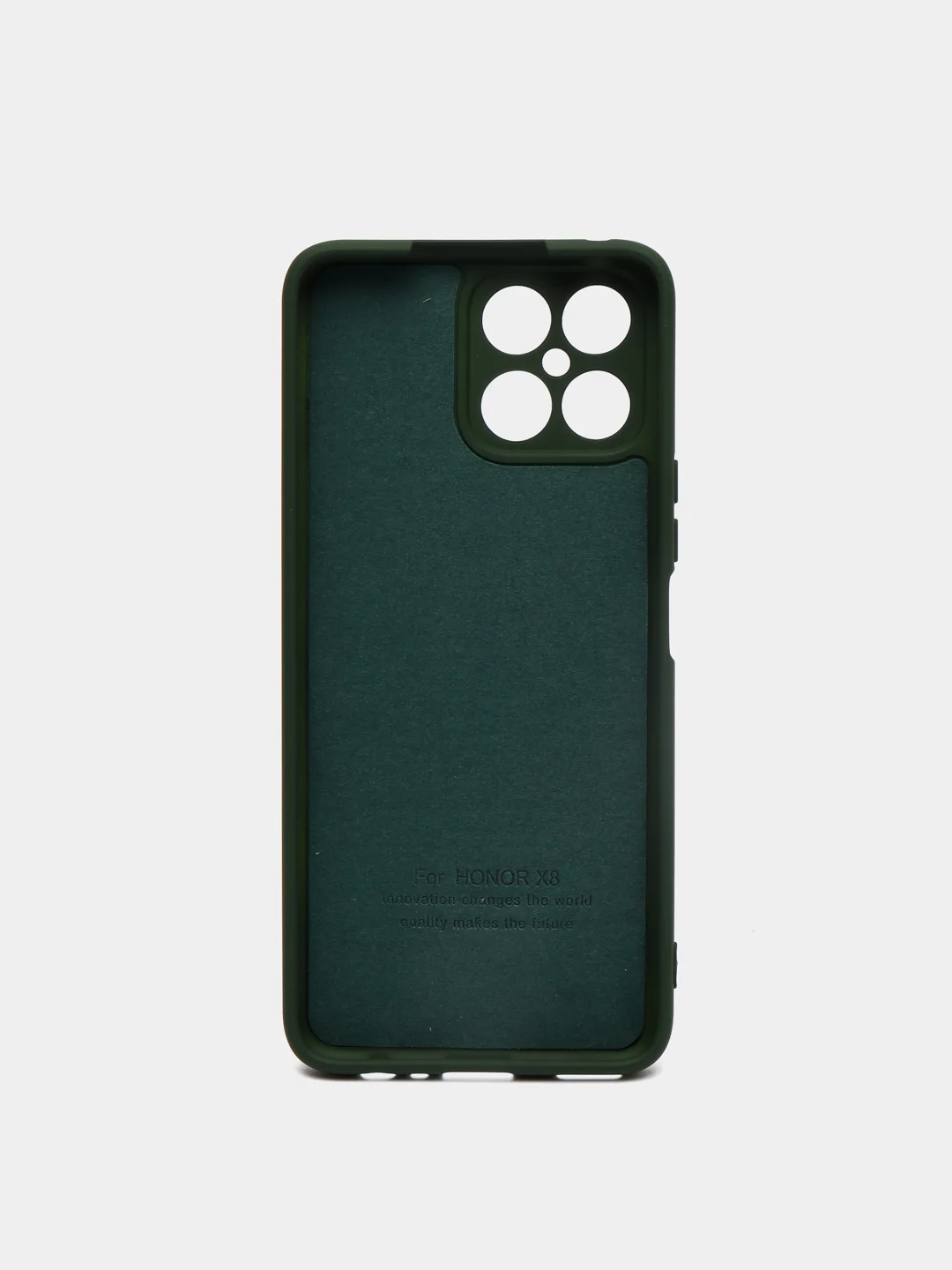 Зеленый чехол с бархатной подкладкой для Honor X8 2022