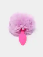 Лавандовый анальная втулка с хвостом "TODO SWEET BUNNY", 1 штука