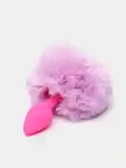 Лавандовый анальная втулка с хвостом "TODO SWEET BUNNY", 1 штука