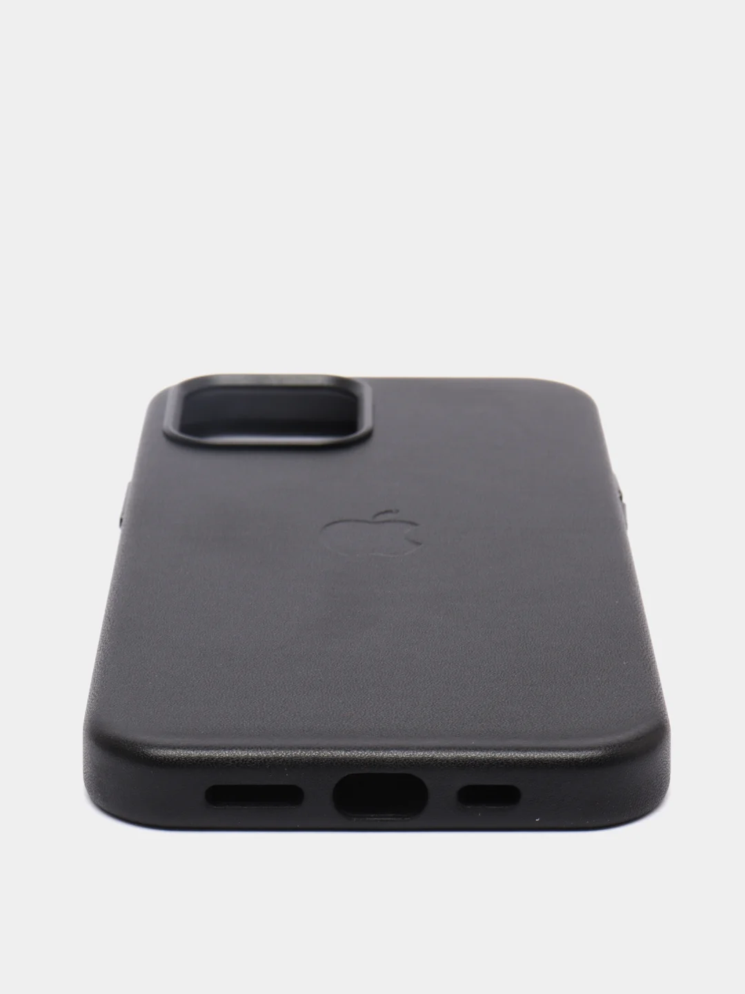 Черный leather case iPhone 11/12/13/14/15 Mini/Pro/Pro Max MagSafe, с анимацией