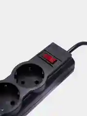 Сетевой фильтр-удлинитель, 5 розеток, 3 метра, 2 USB (2.1А), с заземлением, черный