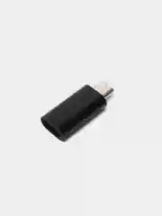 Черный адаптер переходник lightning на micro usb лайтинг на микро усб юсб
