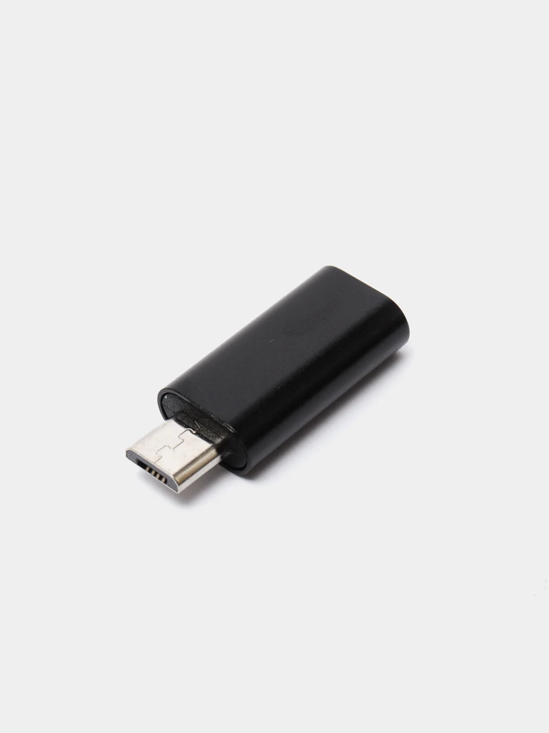 Черный адаптер переходник lightning на micro usb лайтинг на микро усб юсб