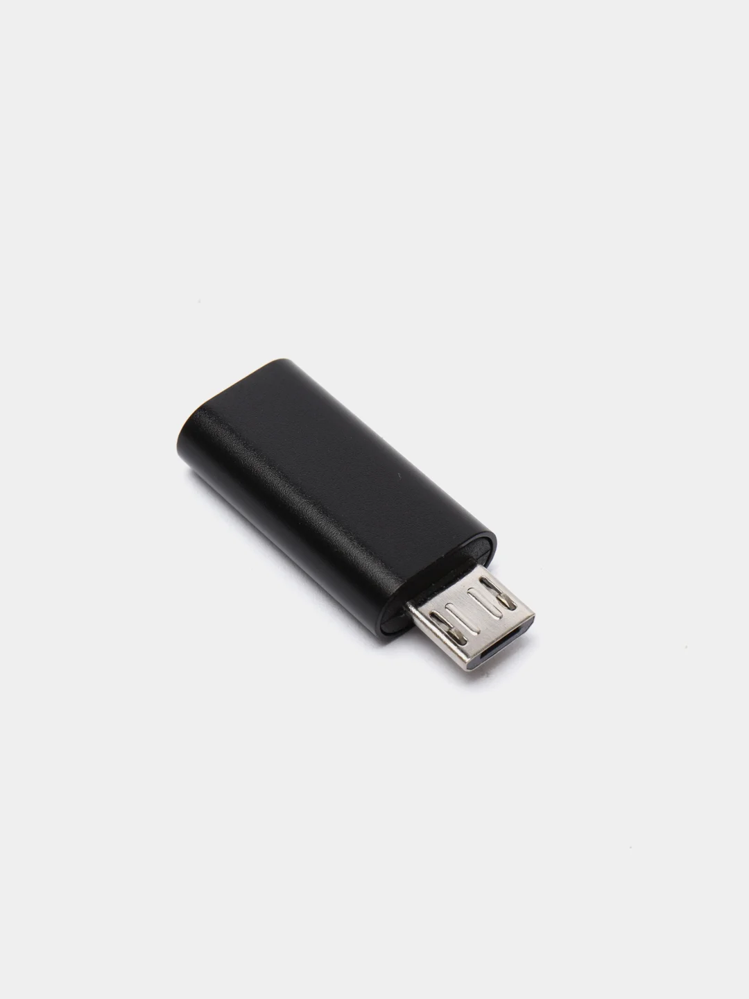 Черный адаптер переходник lightning на micro usb лайтинг на микро усб юсб